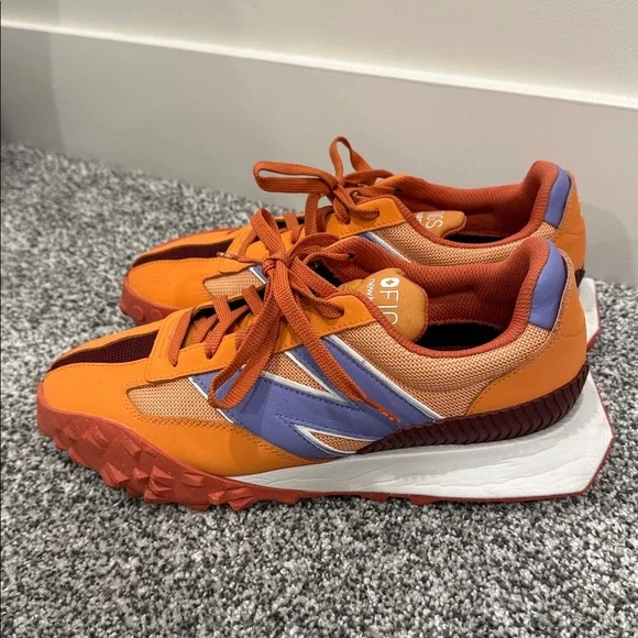 Figs New Balance Orange Athletic Workout Activewear Sneakers Unisex W 10.5/M 9 - Picture 5 of 10